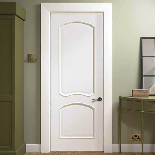 XL Joinery Louis Pre-Finished White 2-Panels Internal Door