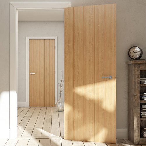 Deanta Galway Un-Finished Oak 5-Panels Internal Door