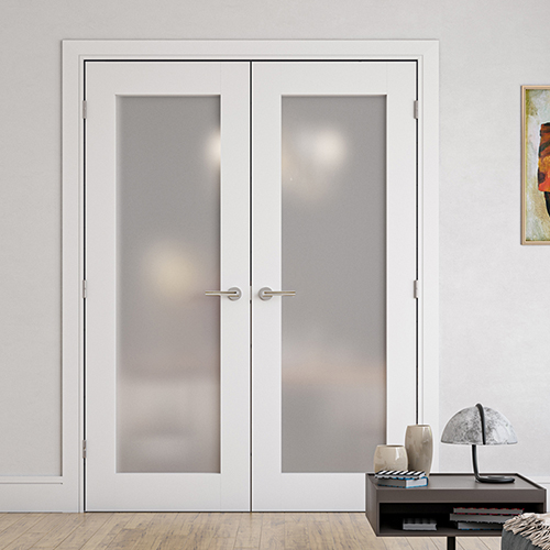 Deanta Denver White Primed 1-Lite Internal Obscure Glazed Door
