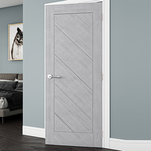 Deanta Torino Pre-Finished Light Grey Ash 6-Panels Internal Door