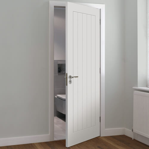 JB Kind Thames White Primed 5-Panels Internal Door