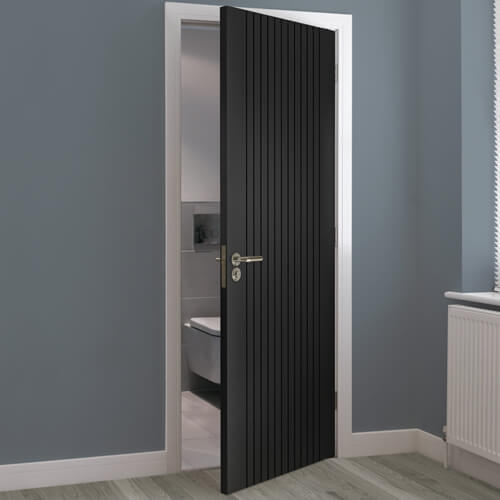 JB Kind Aria Pre-Finished Black Laminate Internal Door