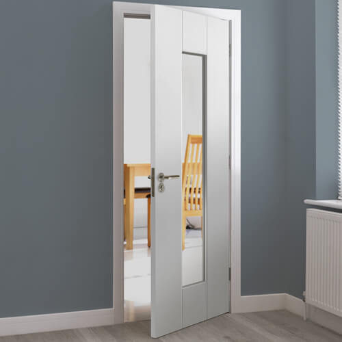 JB Kind Axis White Primed 1-Lite Internal Glazed Door