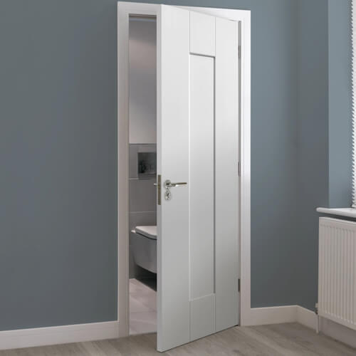 JB Kind Axis White Primed 1-Panel Internal Fire Door
