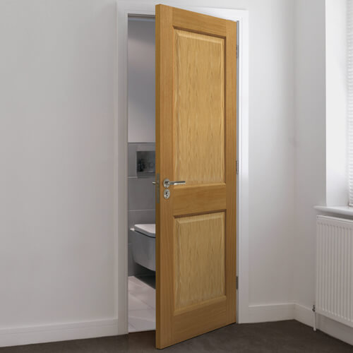 JB Kind Charnwood Pre-Finished Oak 2-Panels Internal Fire Door
