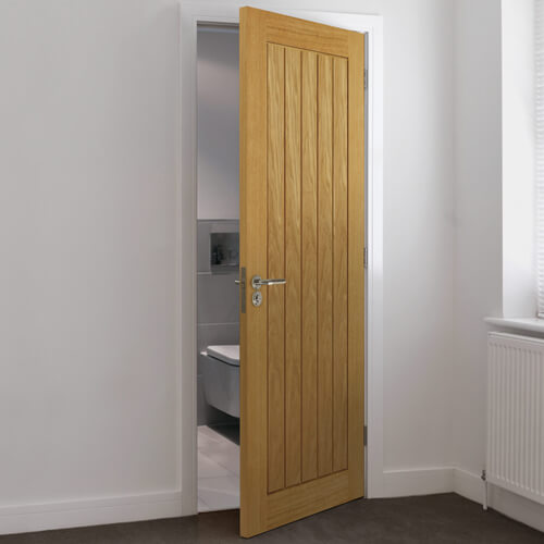 JB Kind Thames Pre-Finished Oak 5-Panels Internal Door