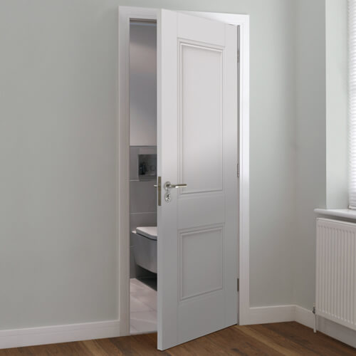 JB Kind Hardwick White Primed 2-Panels Internal Door