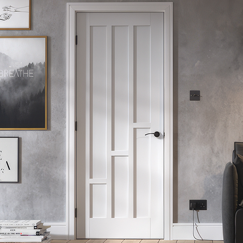 LPD Coventry White Primed Plus 6-Panels Internal Fire Door