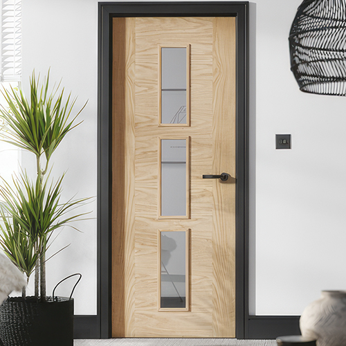 LPD Sofia Pre-Finished Oak 3-Lites Internal Glazed Door