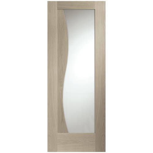 XL Joinery Emilia Crema Oak 1-Panel 1-Lite Internal Glazed Door