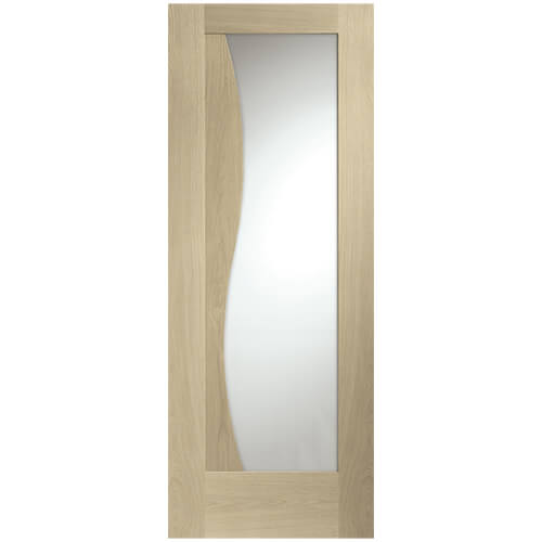 XL Joinery Emilia Latte Oak 1-Panel 1-Lite Internal Glazed Door