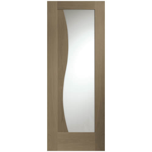 XL Joinery Emilia Cappuccino Oak 1-Panel 1-Lite Internal Glazed Door