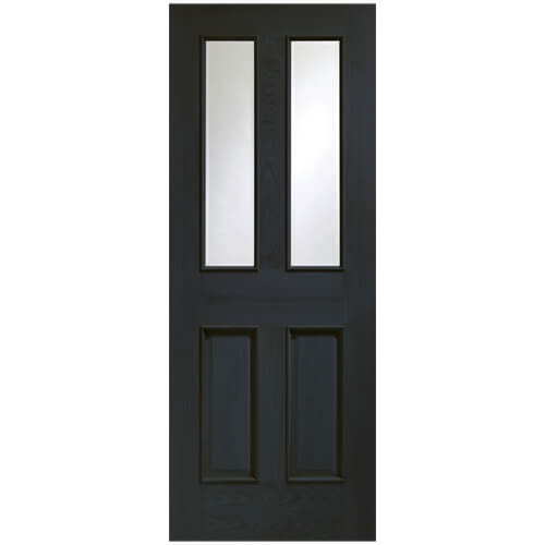 XL Joinery Malton Americano Oak 2-Panels 2-Lites Internal Glazed Door