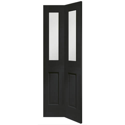 XL Joinery Malton Americano Oak 2-Panels 2-Lites Internal Bi-Fold Glazed Door