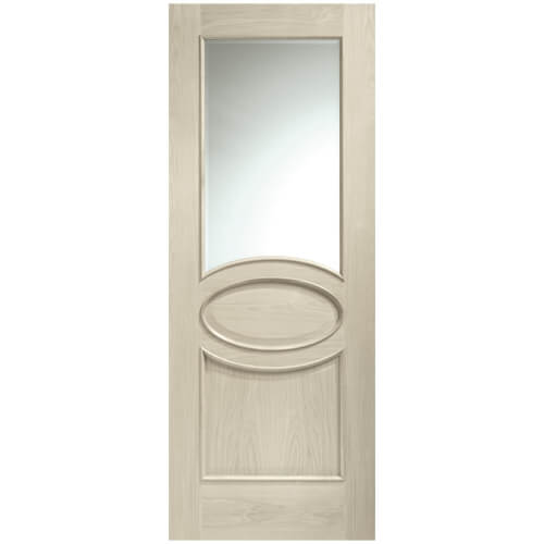 XL Joinery Calabria Blanco Oak 2-Panels 1-Lite Internal Glazed Door