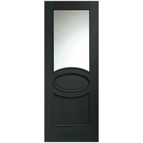 XL Joinery Calabria Americano Oak 2-Panels 1-Lite Internal Glazed Door