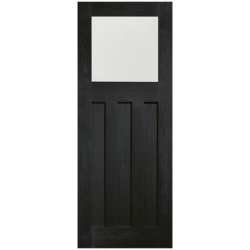 XL Joinery DX Americano Oak 3-Panels Internal Obscure Glazed Door