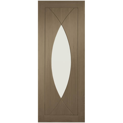 XL Joinery Pesaro Cappuccino Oak 4-Panels 1-Lite Internal Glazed Fire Door