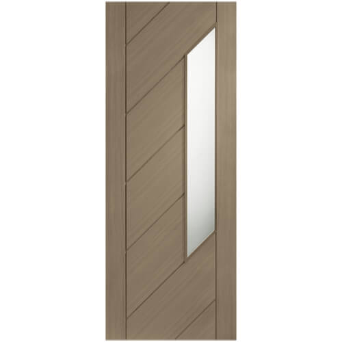 XL Joinery Monza Cappuccino Oak 7-Panels Internal Obscure Glazed Door