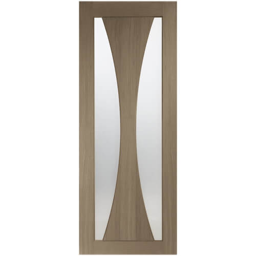 XL Joinery Verona Cappuccino Oak 1-Panel 2-Lites Internal Glazed Door