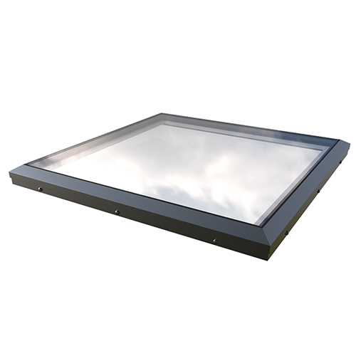 Brett Martin Flat Glass Rooflights for Builders Upstand - Powered Opening with Remote Control and Sensor - Hit and Miss