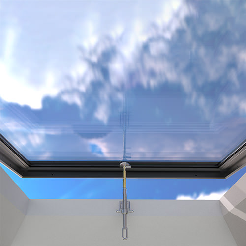 Brett Martin Manual Opening Flat Glass Rooflights for Builders Upstand - Auto Hit and Miss