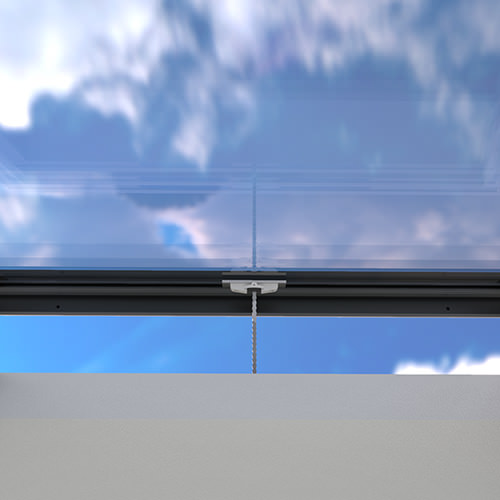 Brett Martin Flat Glass Rooflights for Builders Upstand - Powered Opening with Remote Control and Sensor - Hit and Miss