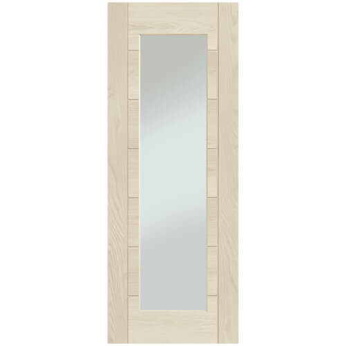 XL Joinery Palermo Essential Blanco Oak 7-Panels 1-Lite Internal Glazed Door