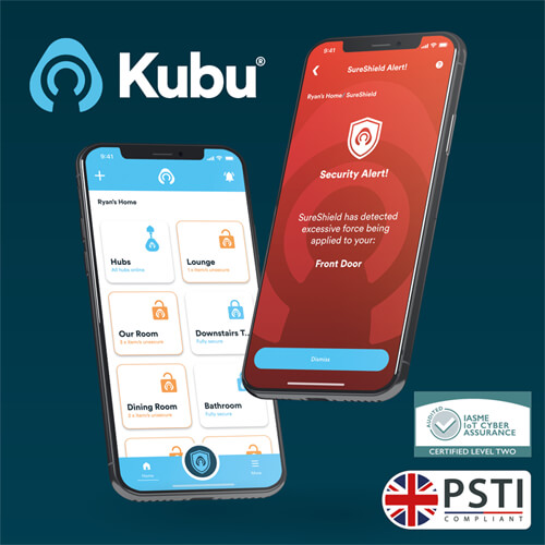 Crystal Sunningdale Left Hand External Door with 6 Panel and 1 Clear Glazed Light - Agate Grey