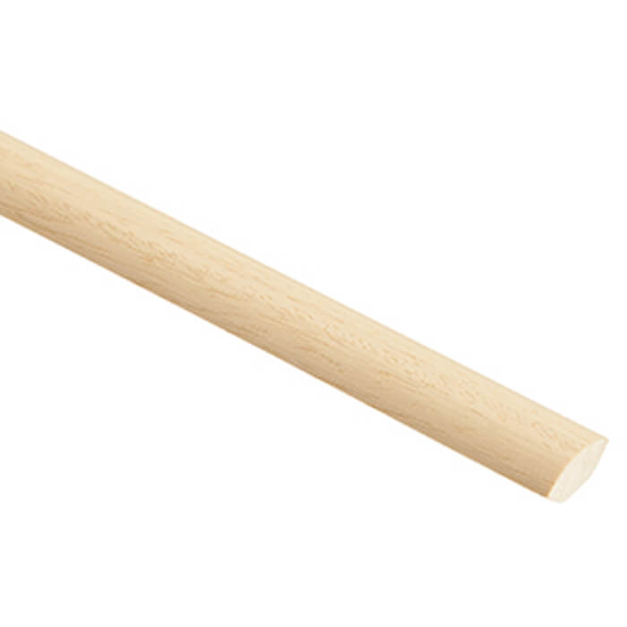 Cheshire Mouldings Light Hardwood Timber Quadrant - Bundle Of 35 - 2400mm Length