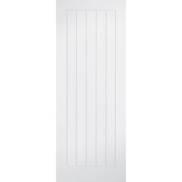 LPD Mexicano White Primed 1-Panel Internal Fire Door