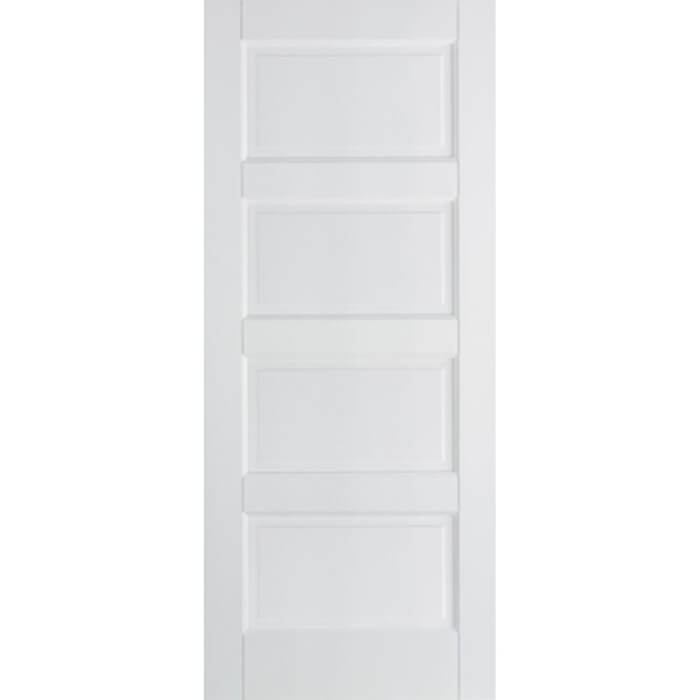 LPD Contemporary White Primed Plus 4-Panels Internal Fire Door