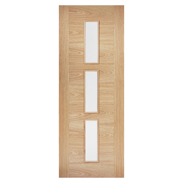 LPD Sofia Pre-Finished Oak 3-Lites Internal Glazed Door