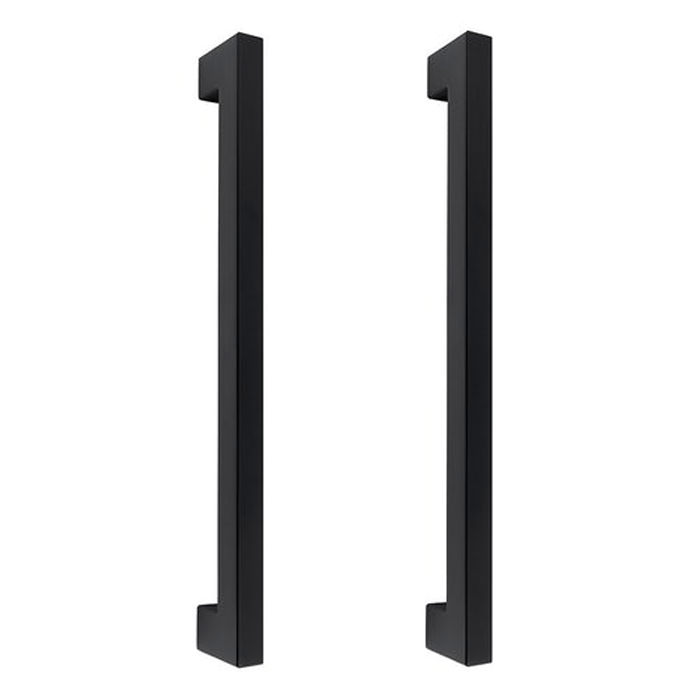 LPD Manhattan Sullivan Matt Black Door Handle Pair