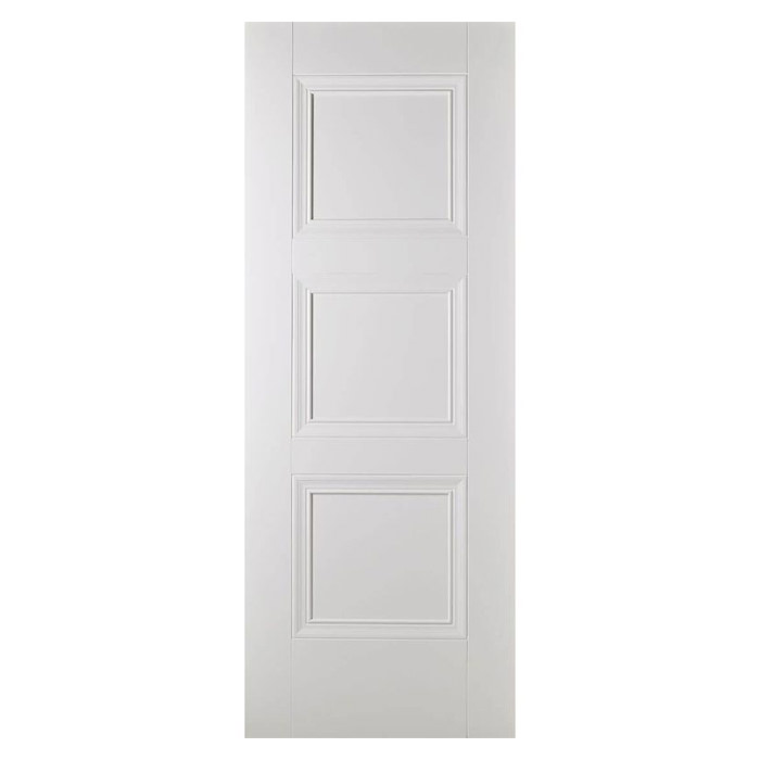 LPD Amsterdam White Primed Plus 3-Panels Internal Door