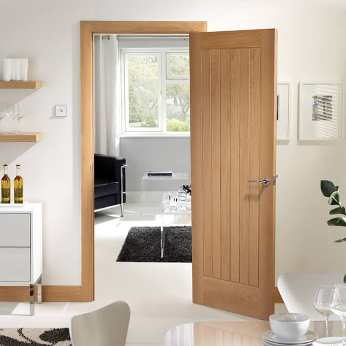 XL Joinery Suffolk Pre-Finished Oak 6-Panels Internal Door