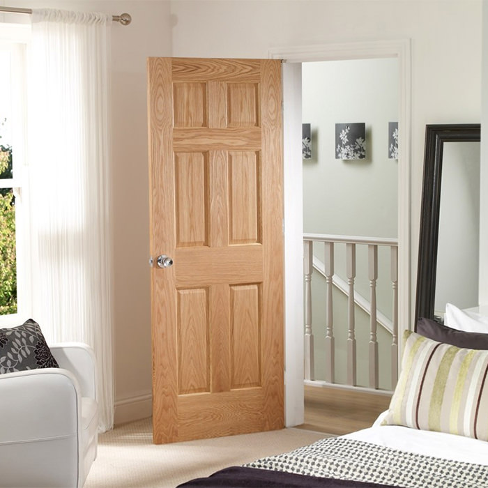 XL Joinery Colonial Un-Finished Oak 6-Panels Internal Door