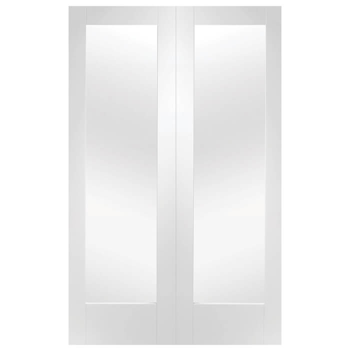 XL Joinery Pattern 10 White Primed Internal Rebated Door Pair with ...