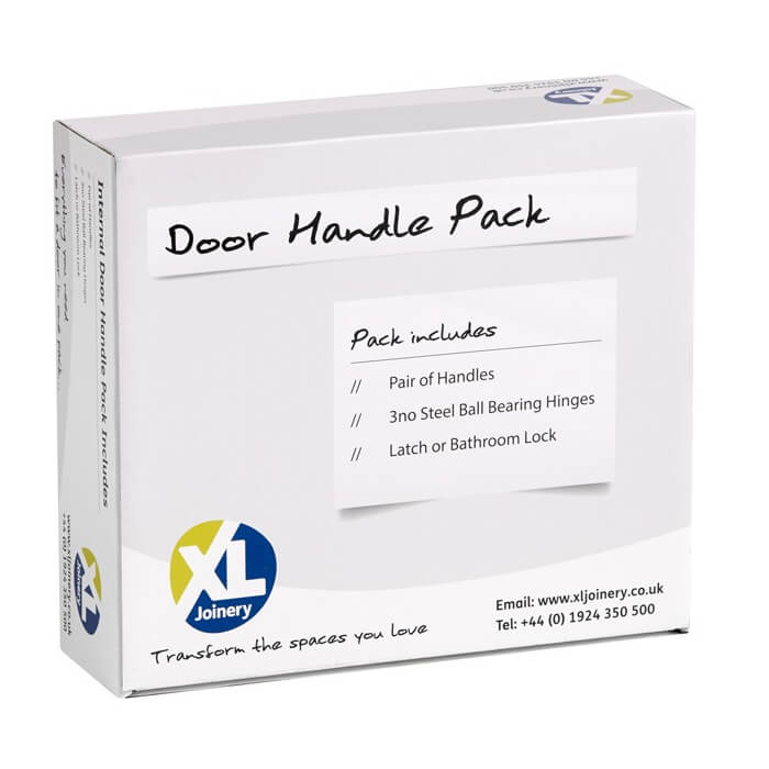 XL Joinery Vedea Bathroom Door Knob Handle Pack - Polished Chrome