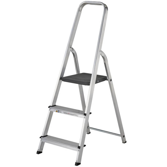 Werner High Handrail Aluminium Stepladders