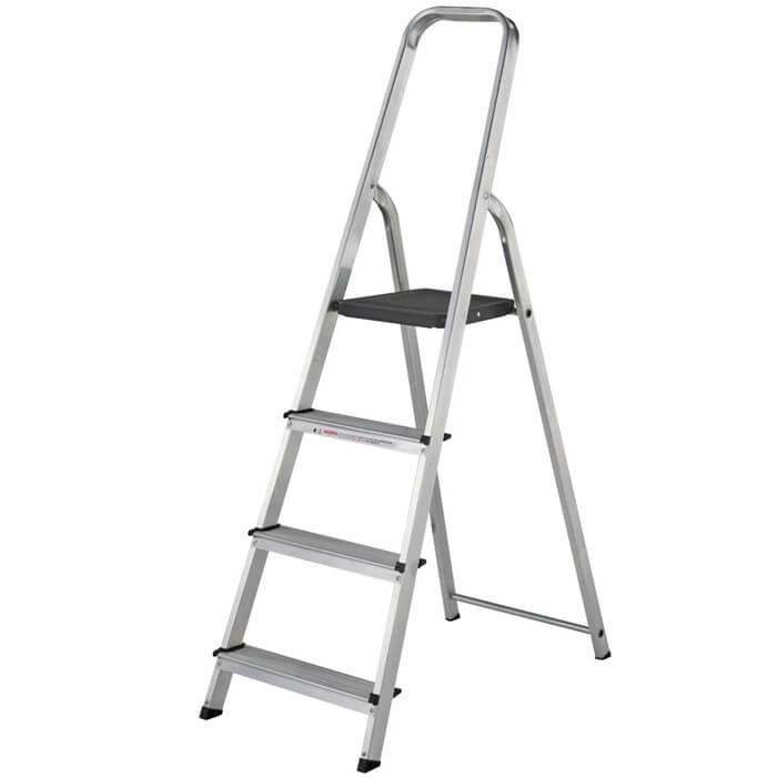 Werner High Handrail Aluminium Stepladders