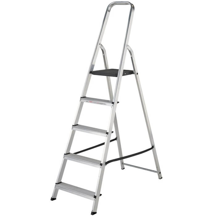 Werner High Handrail Aluminium Stepladders