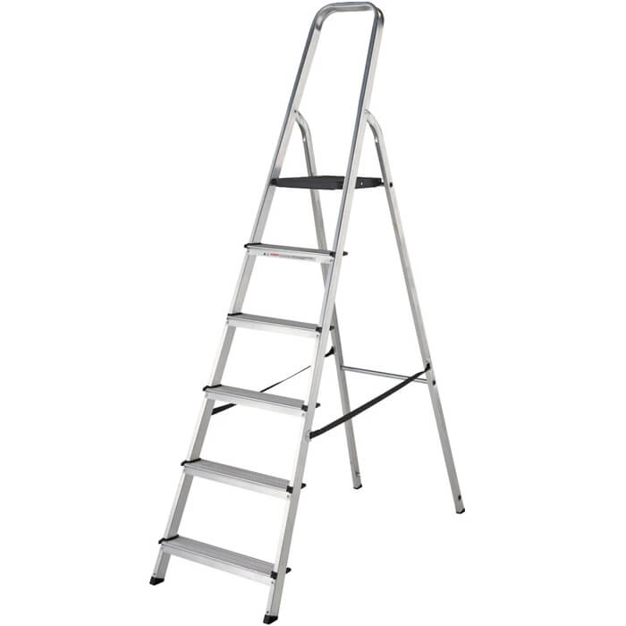 Werner High Handrail Aluminium Stepladders