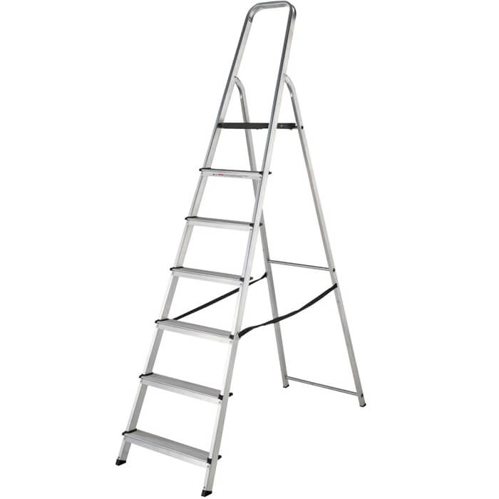 Werner High Handrail Aluminium Stepladders