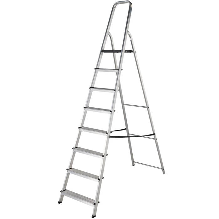 Werner High Handrail Aluminium Stepladders