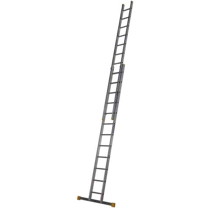 Werner Box Section Double Extension Aluminium Ladder