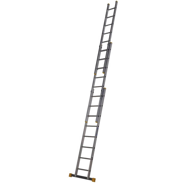 Werner Box Section Triple Extension Aluminium Ladder