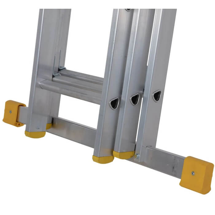 Werner Box Section Triple Extension Aluminium Ladder