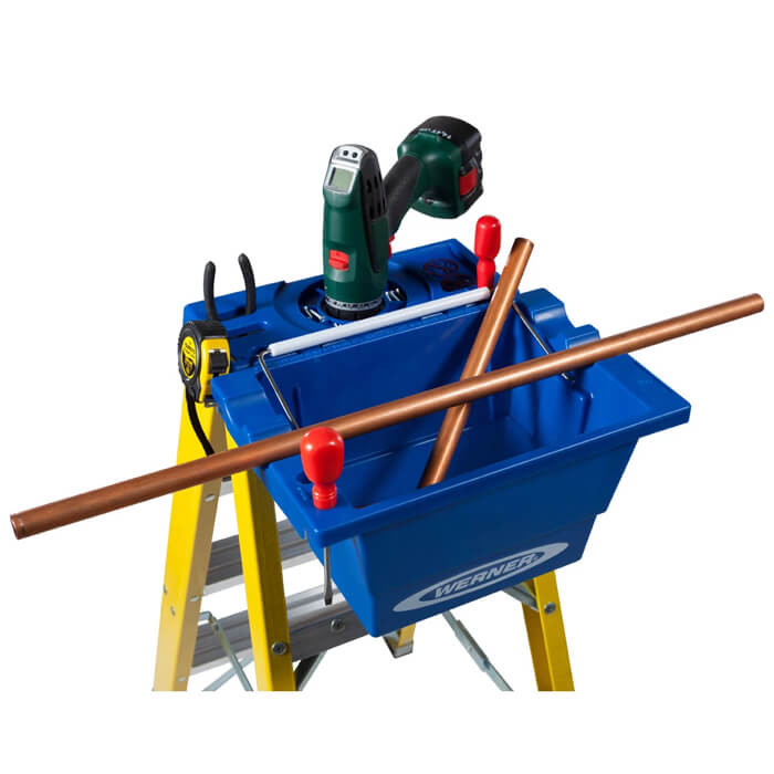 Werner Lock-In Job Bucket For Fibreglass Stepladder