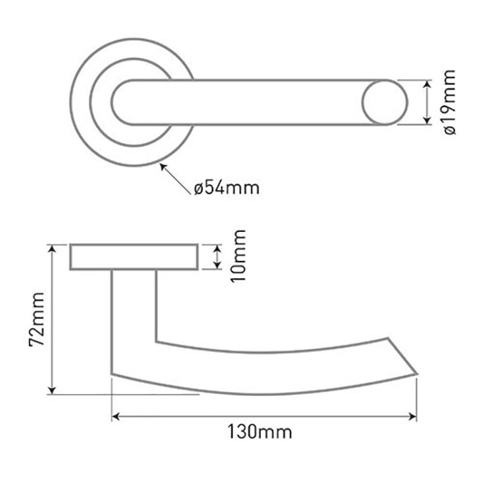 JB Kind Raven Matte Black Door Handle Latch Pack